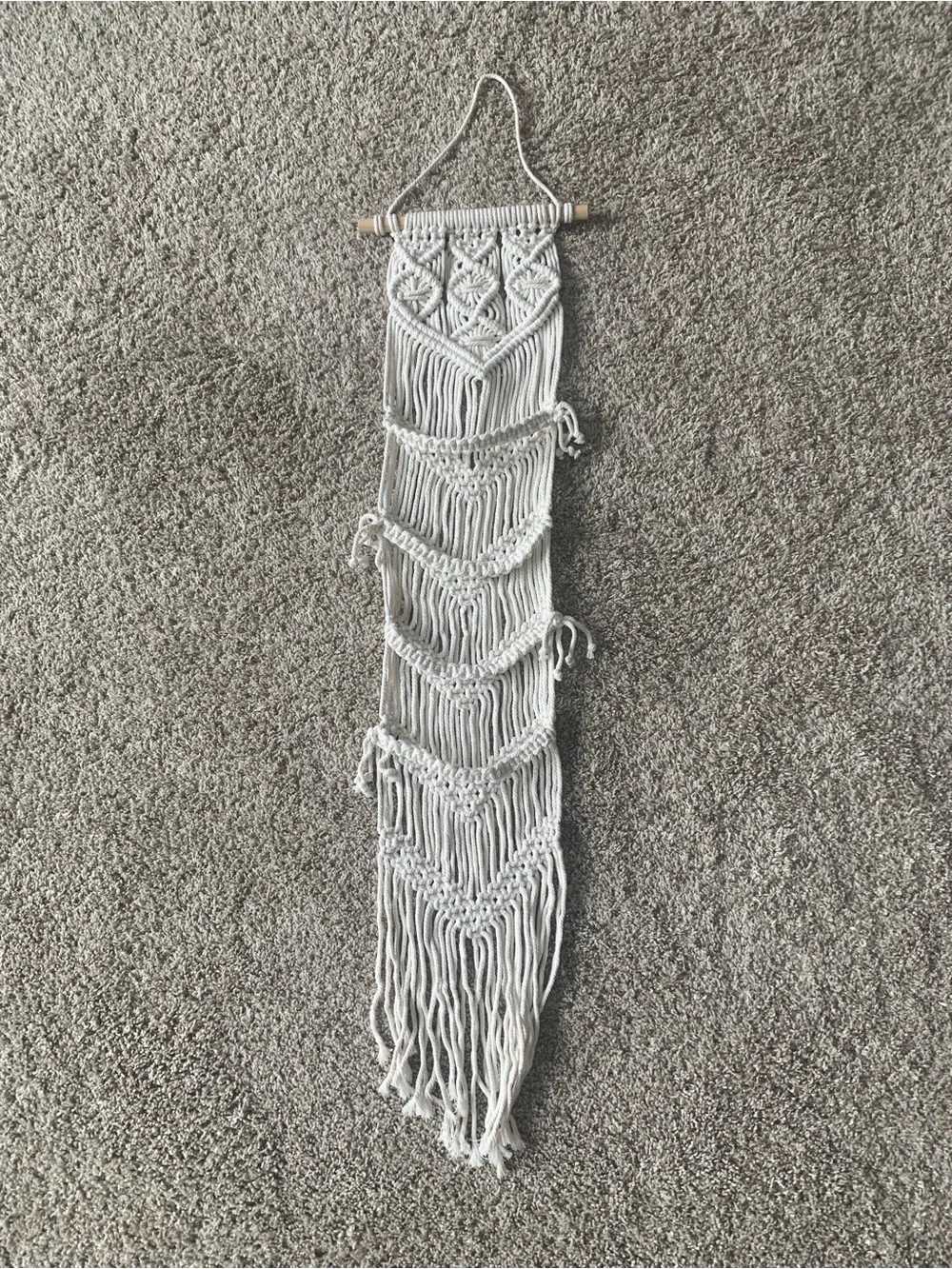 Macrame Wall Hanging hat organizer - Boho Home Decor